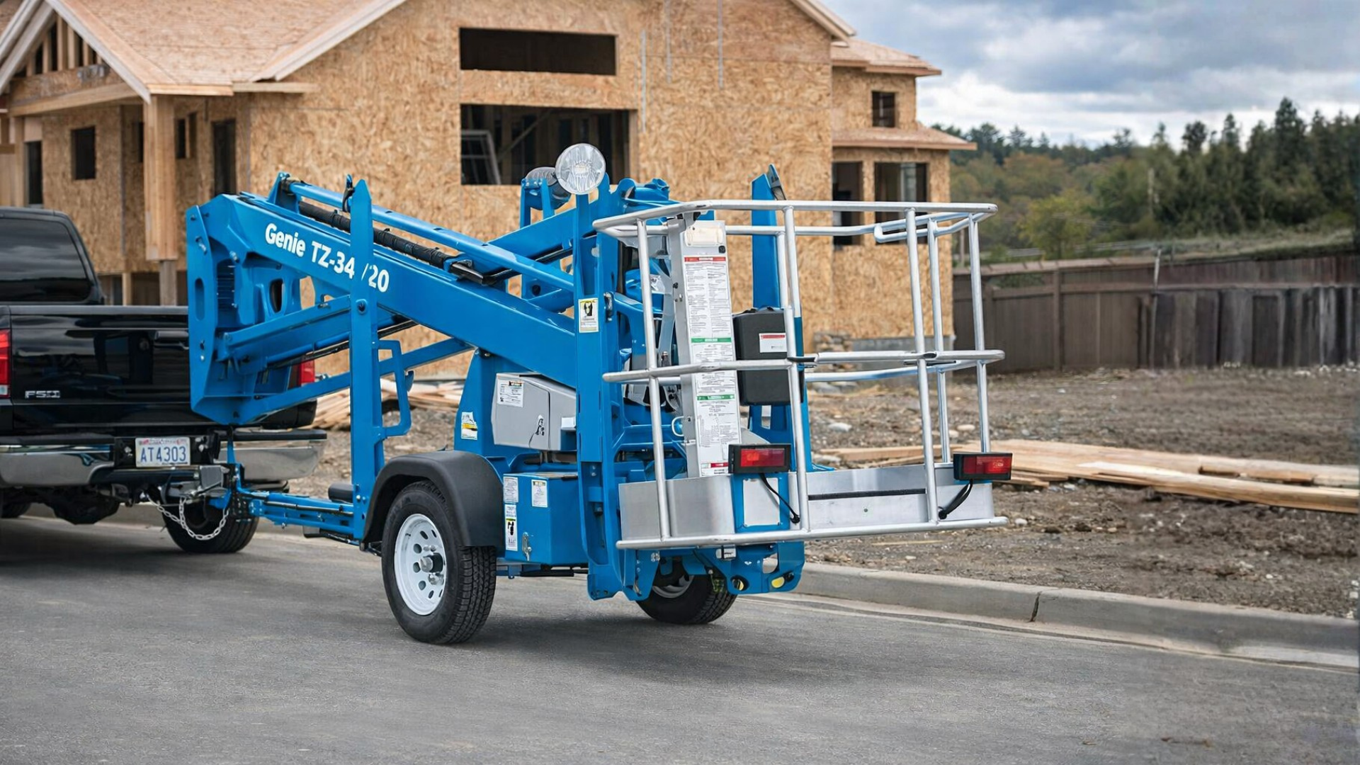 IMG-BOOM LIFT GENIE 36' ELECTRIC TOWABLE