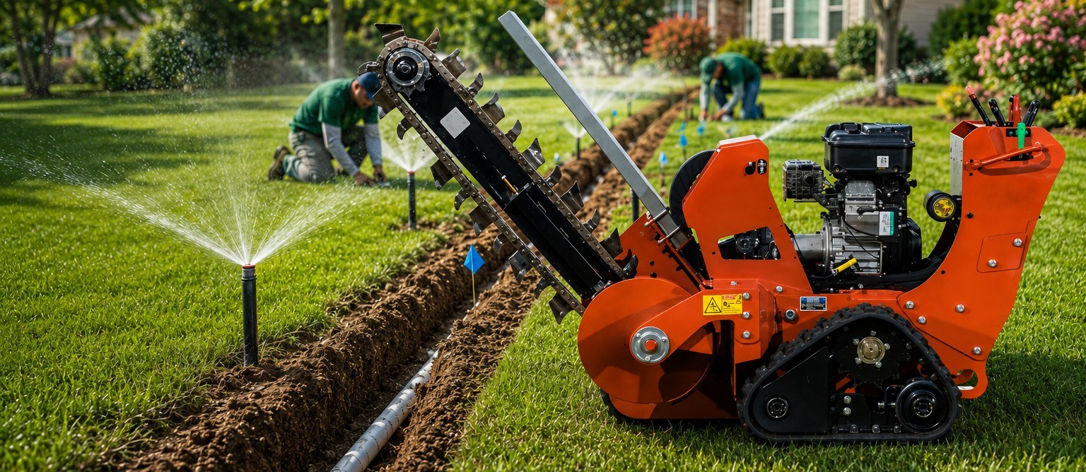 Ditch Witch C16X walk-behind track trencher available to rent at Moore Rental Service in Arlington, Texas